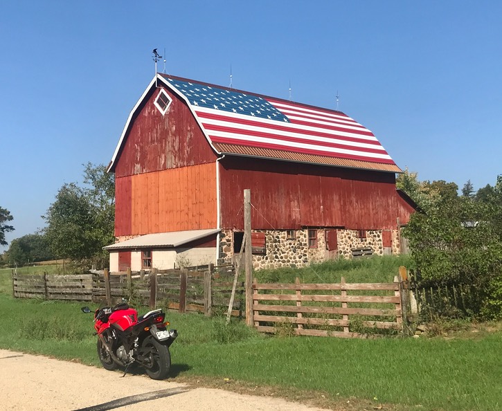 3. Patriotic Barn
