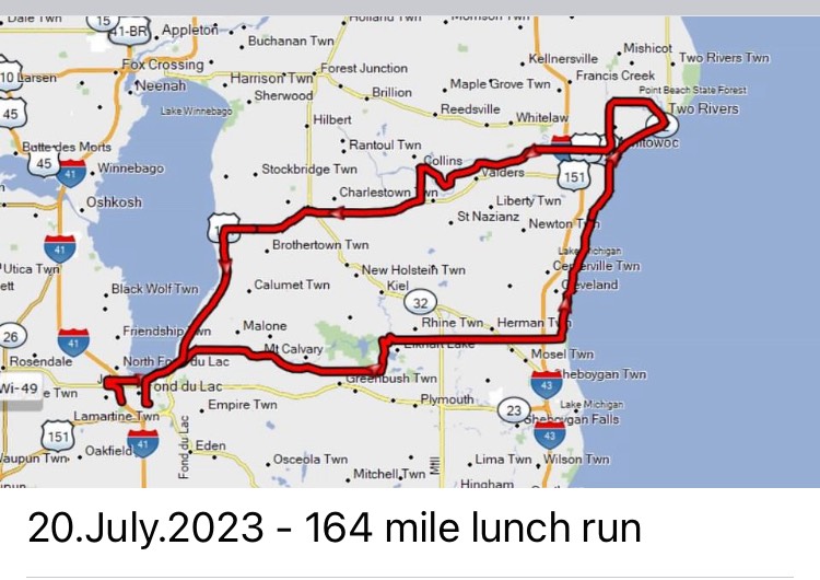 1. 20.july.2023 164 miles