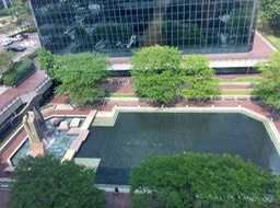 Hotel and Bank Courtyard