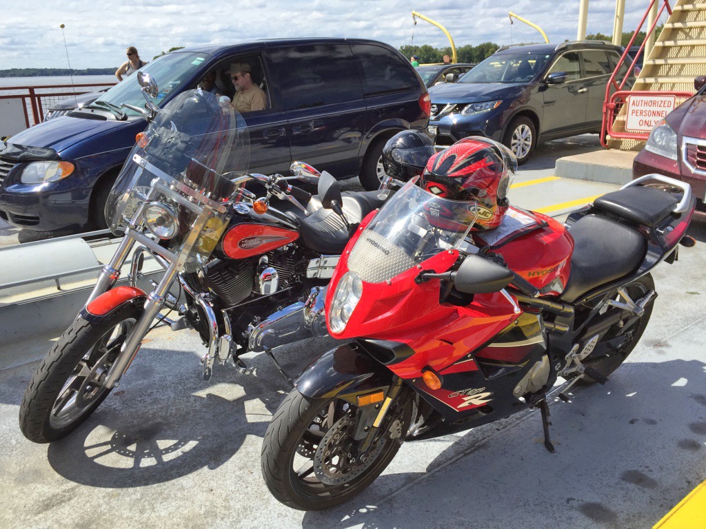 Our Bikes on the Ferry